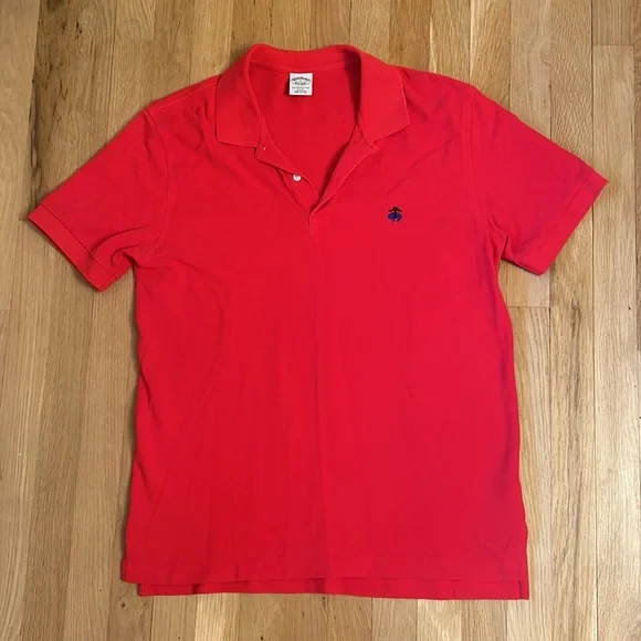 Brooks Brothers Red Polo Slim Fit Performance Polo Men’s Size Large - Picture 11 of 11